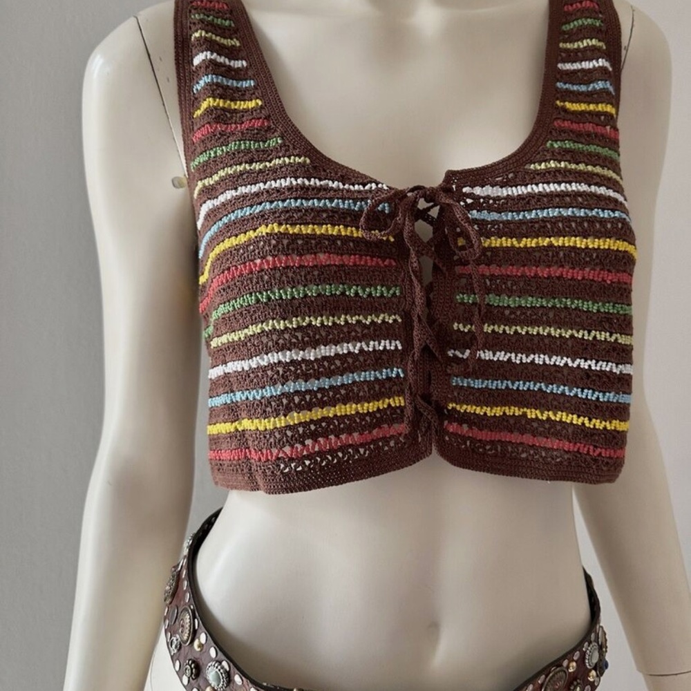 Philosophy di Alberta Ferretti Colorful Knit Top